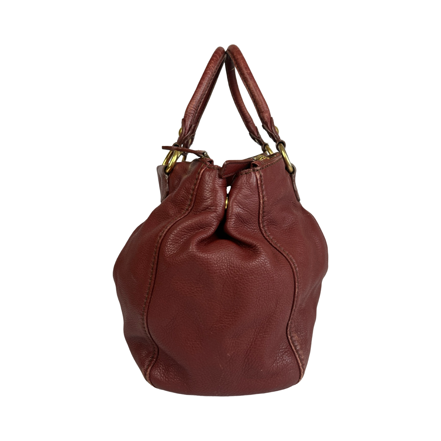 MIU MIU LEATHER BAG BORDEAUX