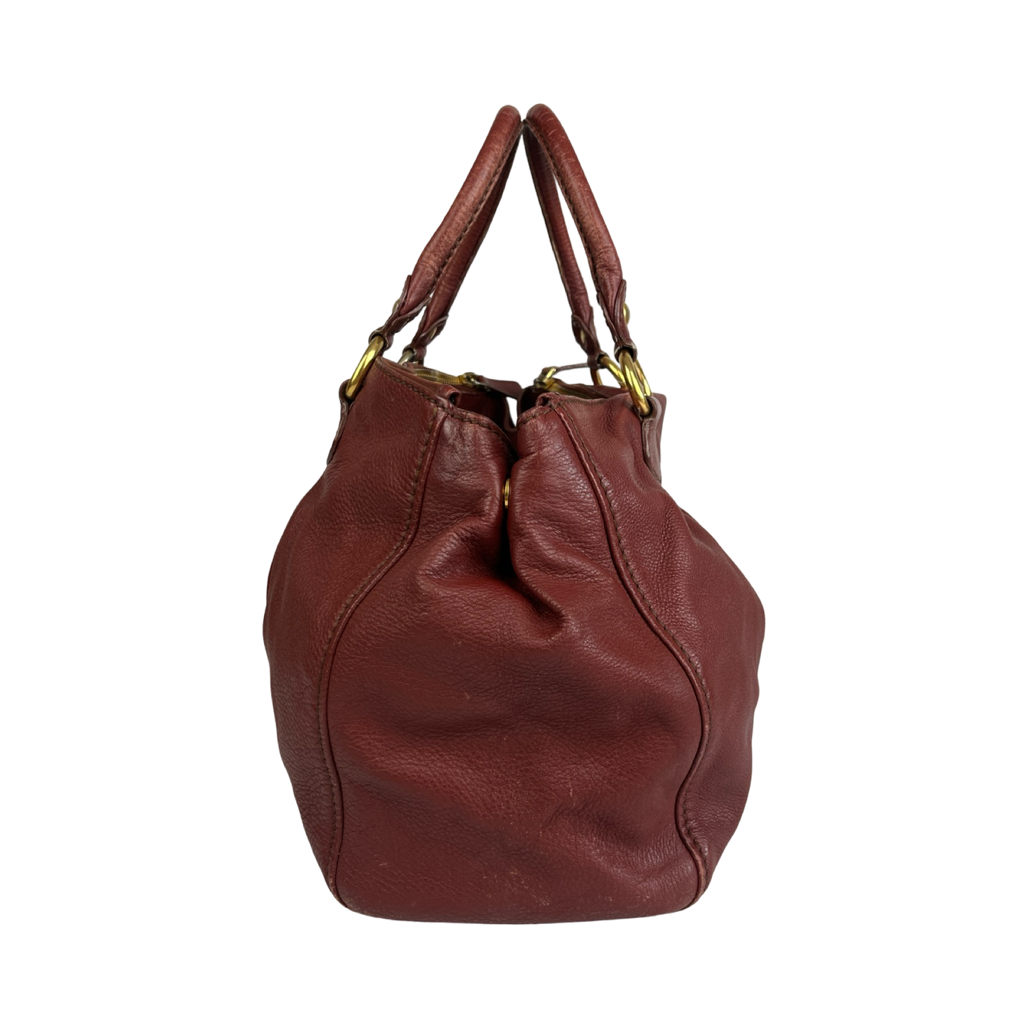 MIU MIU LEATHER BAG BORDEAUX